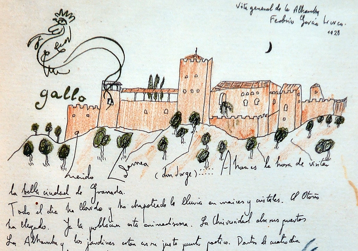 Imagen principal - Obras de García Lorca, Miquel Barceló y Pepe Yagües. 