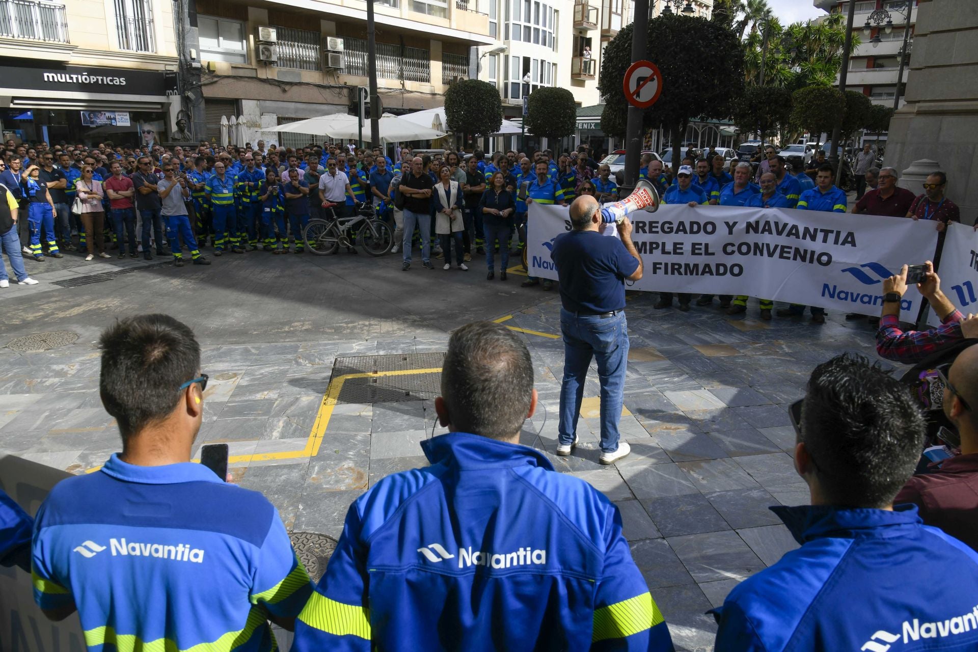 La protesta de los trabajadores de Navantia, en imágenes