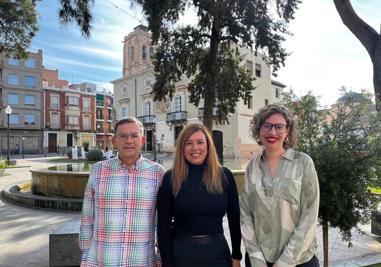 Los concejales Isidro Grao (PSOE), Mar Ezcurra (Cs) y Leticia Pertegal (Cambiemos)