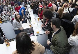 Una barra propia de las celebraciones de Navidad, en una imagen de archivo.