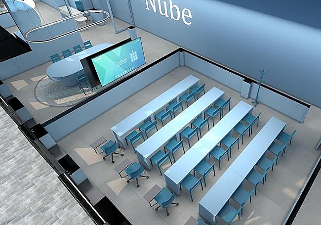 Una de las salas del centro tecnológico que estará en Gisbert.