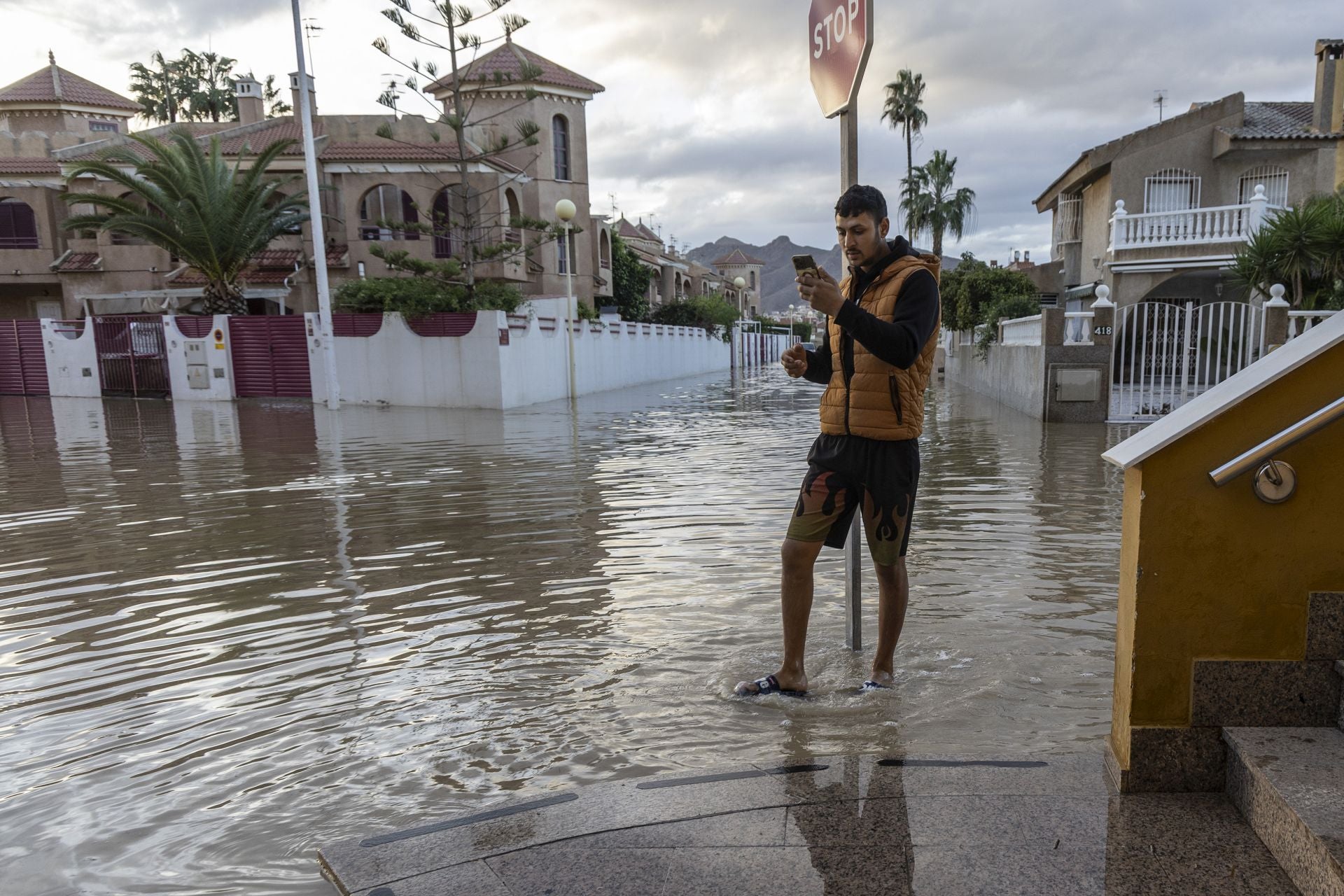 En imágenes | Mazarrón se lleva la peor parte de la alerta naranja por lluvia