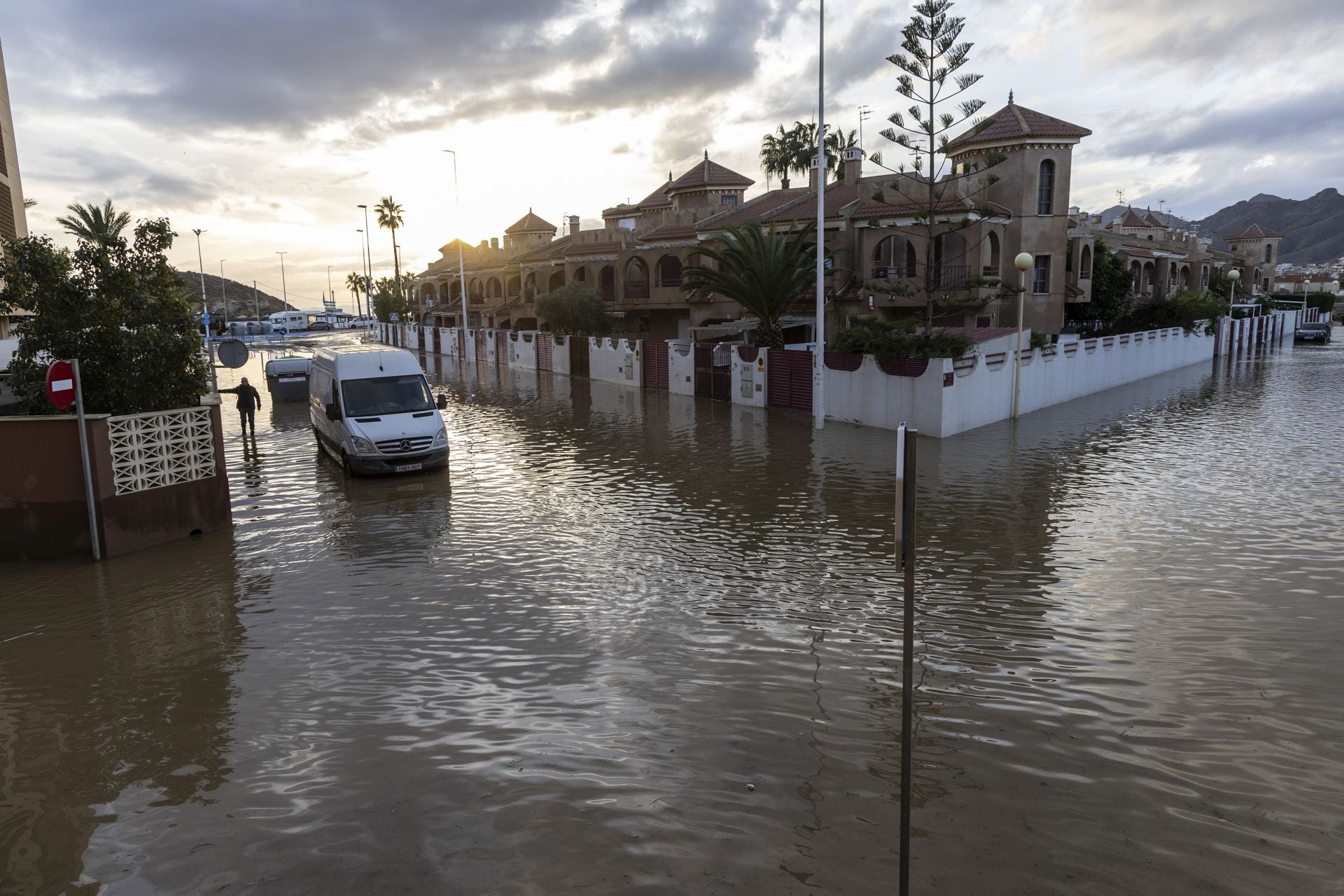 En imágenes | Mazarrón se lleva la peor parte de la alerta naranja por lluvia