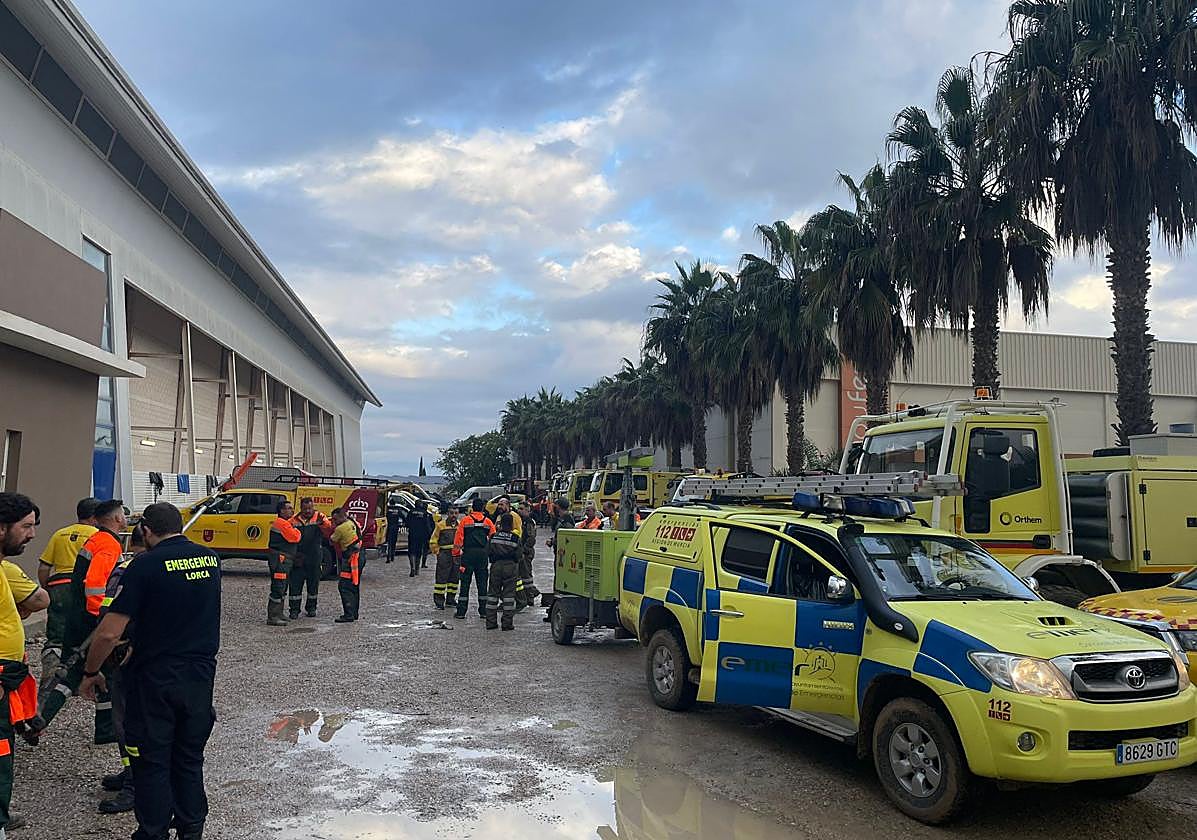 Dispositivo de Emergencias del Ayuntamiento, en Lorca.
