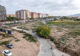 Vista de los terrenos en los que se desarrollará el nuevo plan parcial, que contará tanto con viviendas como con usos comerciales.