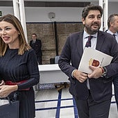 El presidente de la Región de Murcia, Fernando López Miras, en el Pleno de la Asambla de este martes.