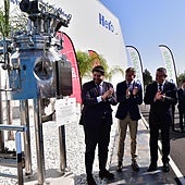 Fernando López Miras en la inauguración de la nueva planta de Hero.