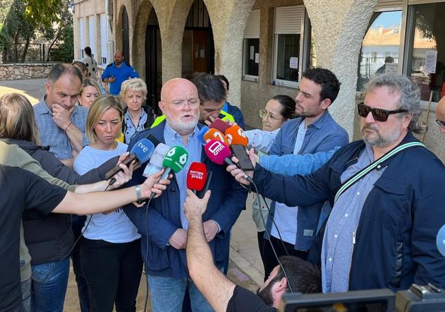 Pedro Antonio Ruiz Sánchez, delegado de la Junta de Castilla-La Mancha en Albacete, este martes, en Letur.