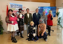 Un momento de la presentación del salón del manga.