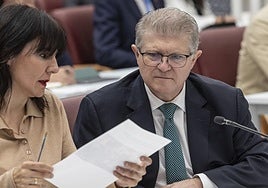 El secretario general del PSRM-PSOE, José Vélez, este martes.