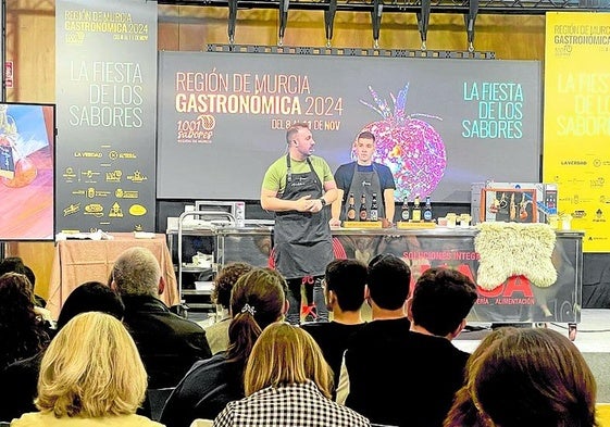 Marco Antonio Iniesta, de Frases, este viernes en Región de Murcia Gastronómica.