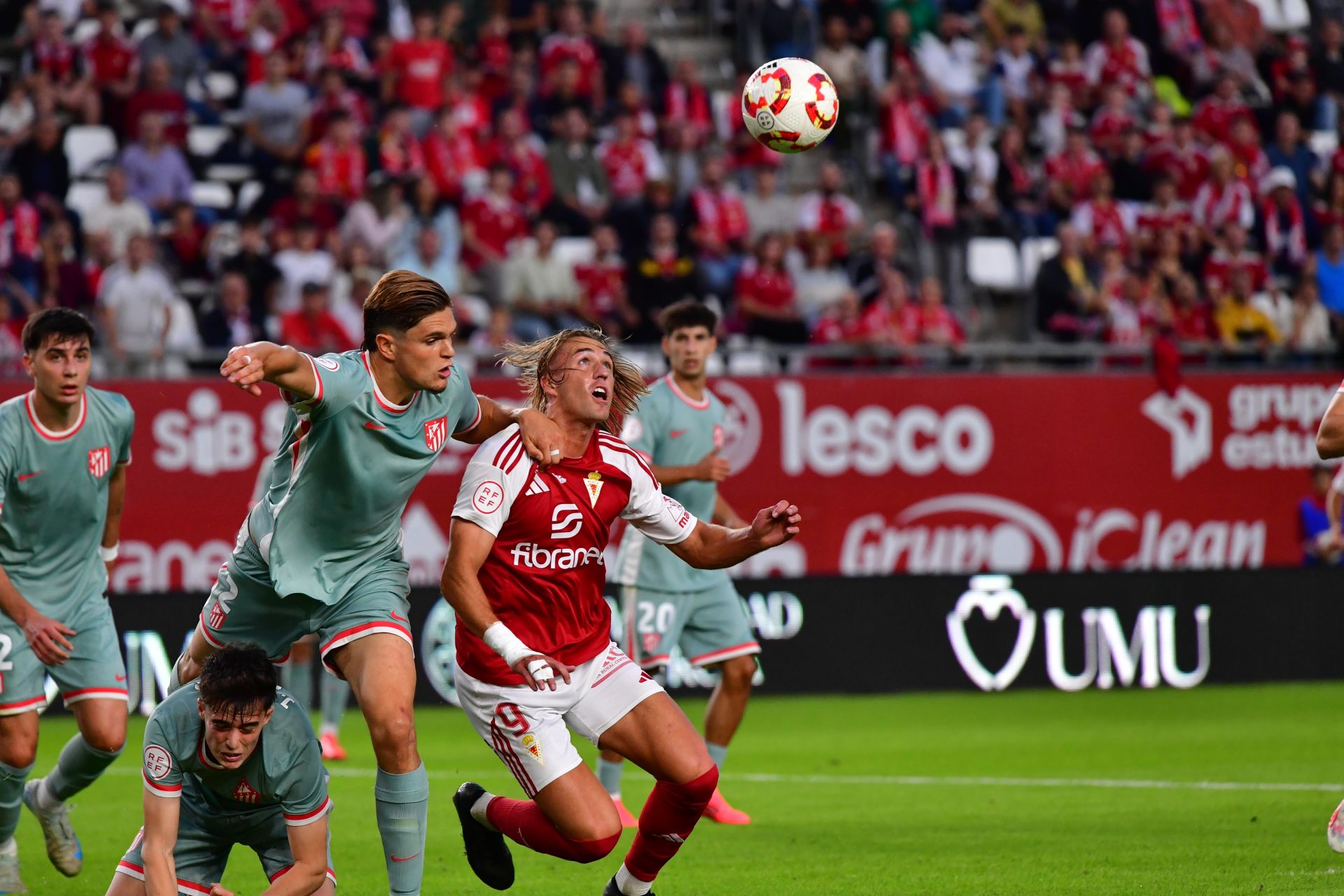 El empate del Real Murcia frente al Atlético B, en imágenes