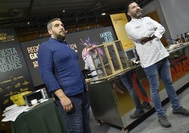 Antonio Velázquez y David López, en su mano a mano gastronómico.