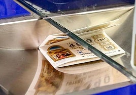 Un décimo de la Lotería de Navidad.