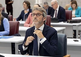 El consejero Luis Alberto Marín en el Pleno del pasado viernes en la Asamblea Regional.