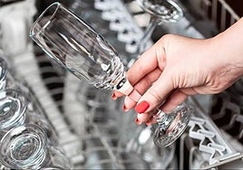 Lavavajillas por dentro.