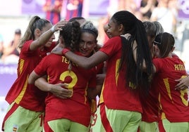 Imagen de archivo de la Selección Española Femenina en los JJ.OO