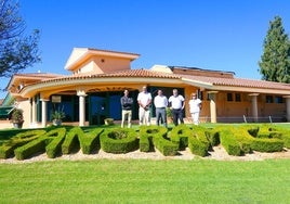 Miembros de la PGA en su visita a la instalación de Panorámica.