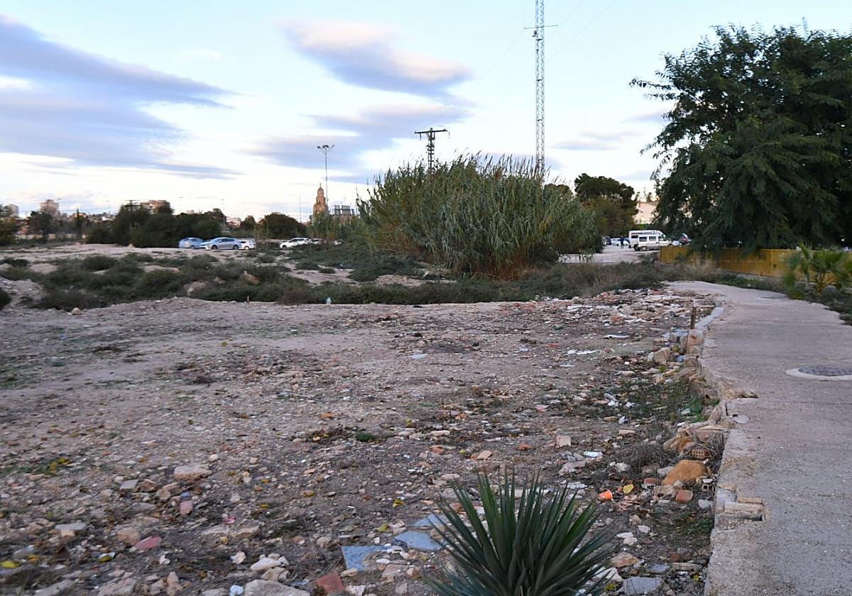 Vista de la zona norte de Barriomar, al sur de Murcia, en una imagen tomada ayer.