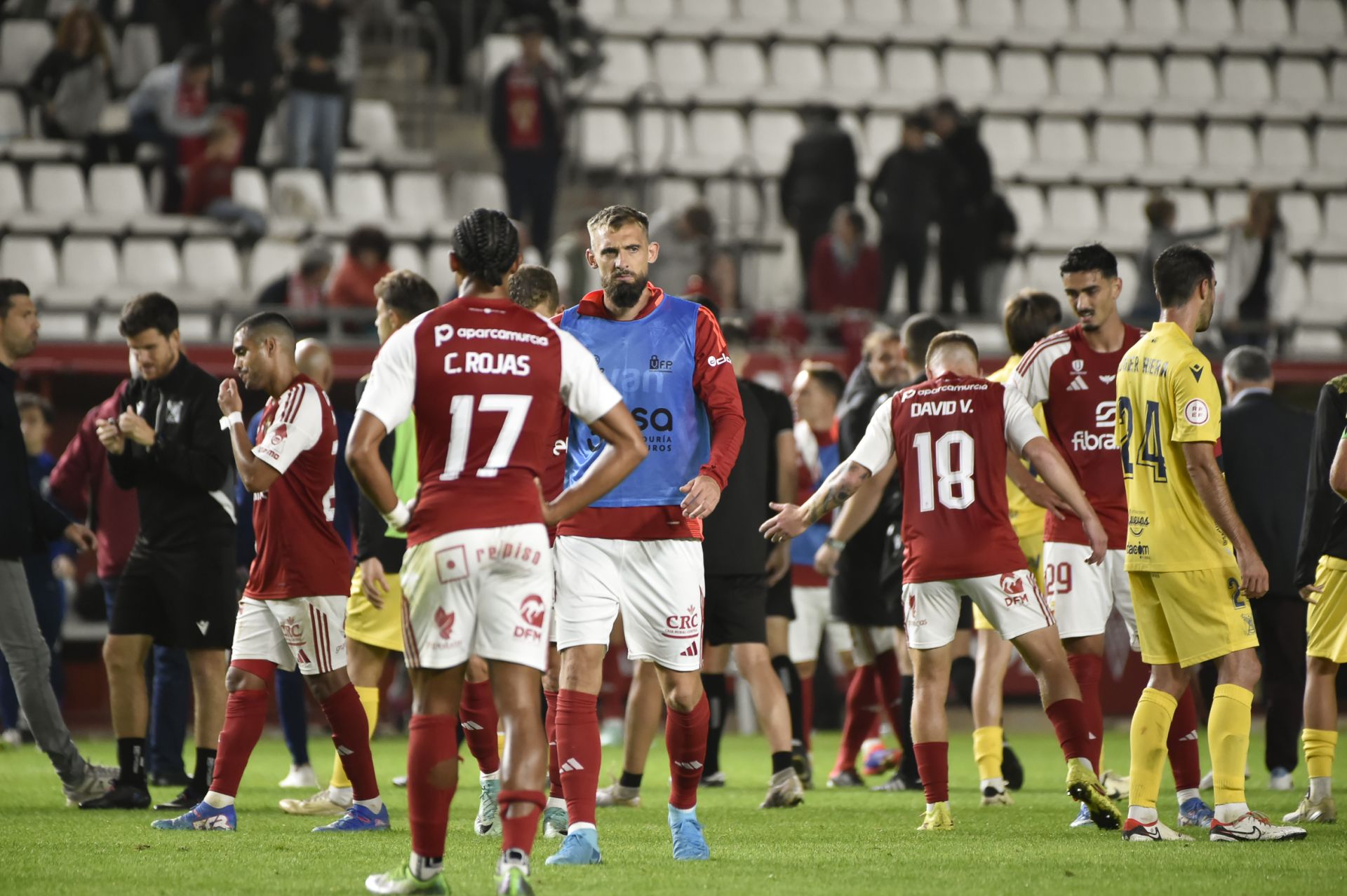 El empate del Real Murcia frente al Atlético Sanluqueño, en imágenes