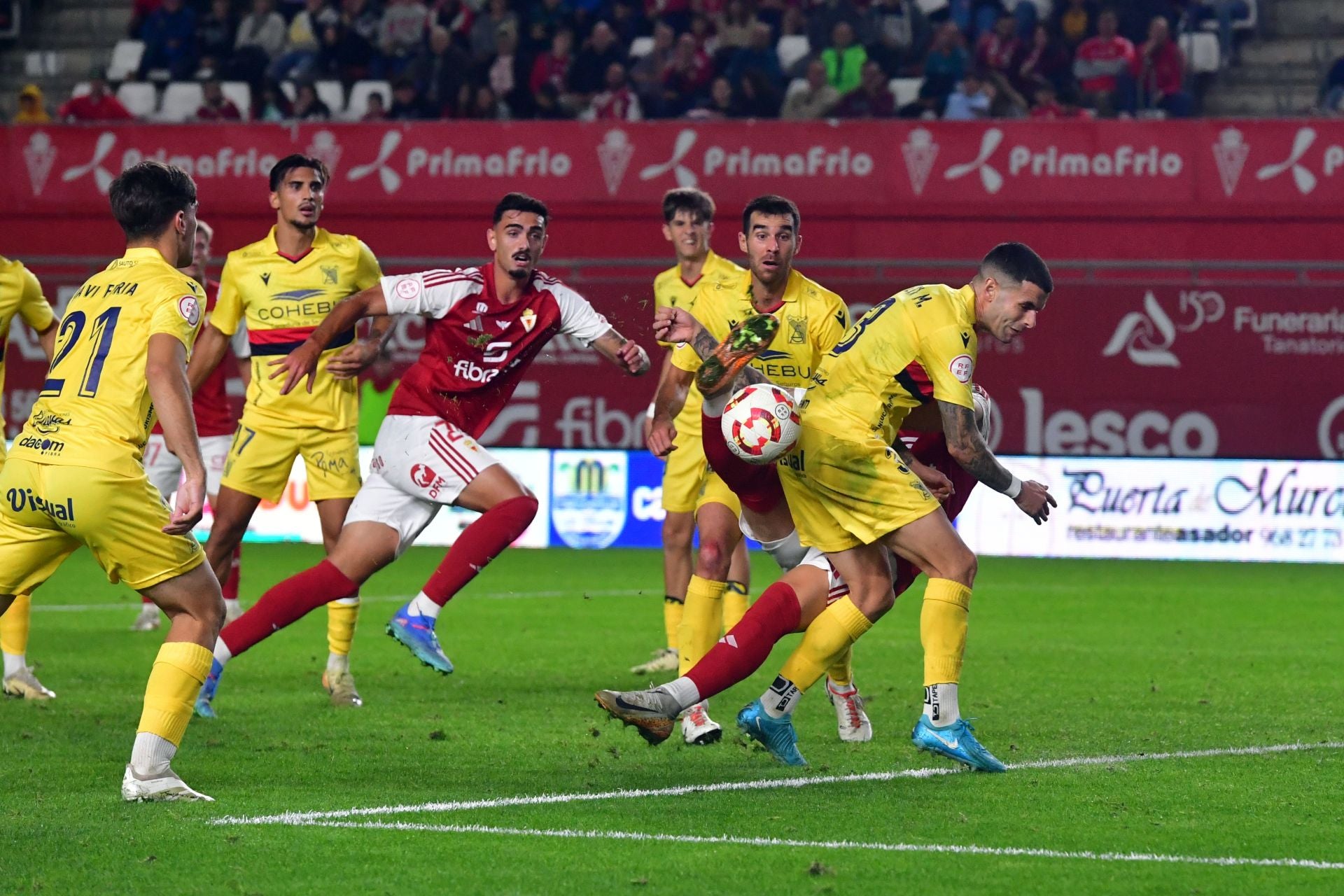 El empate del Real Murcia frente al Atlético Sanluqueño, en imágenes