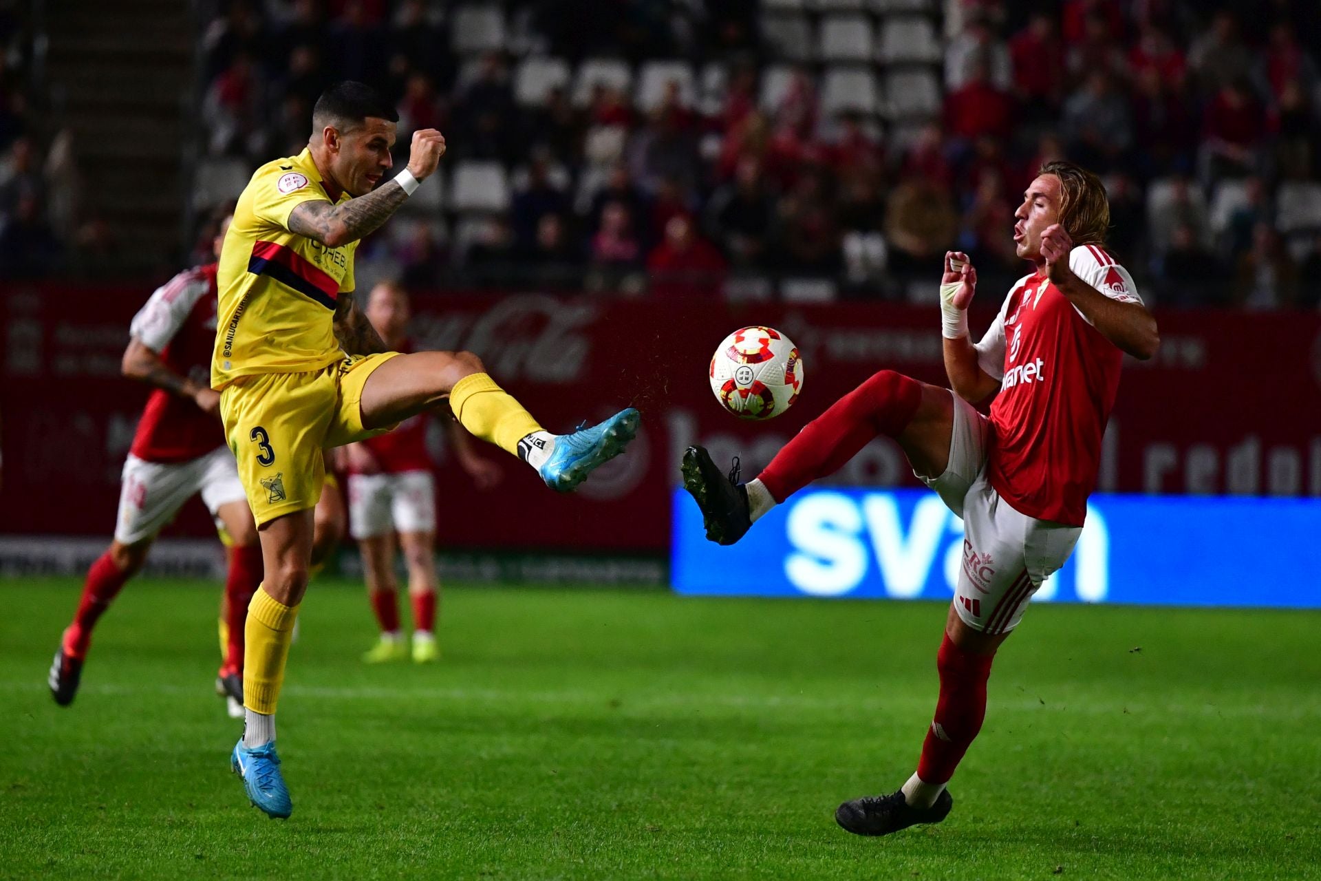 El empate del Real Murcia frente al Atlético Sanluqueño, en imágenes