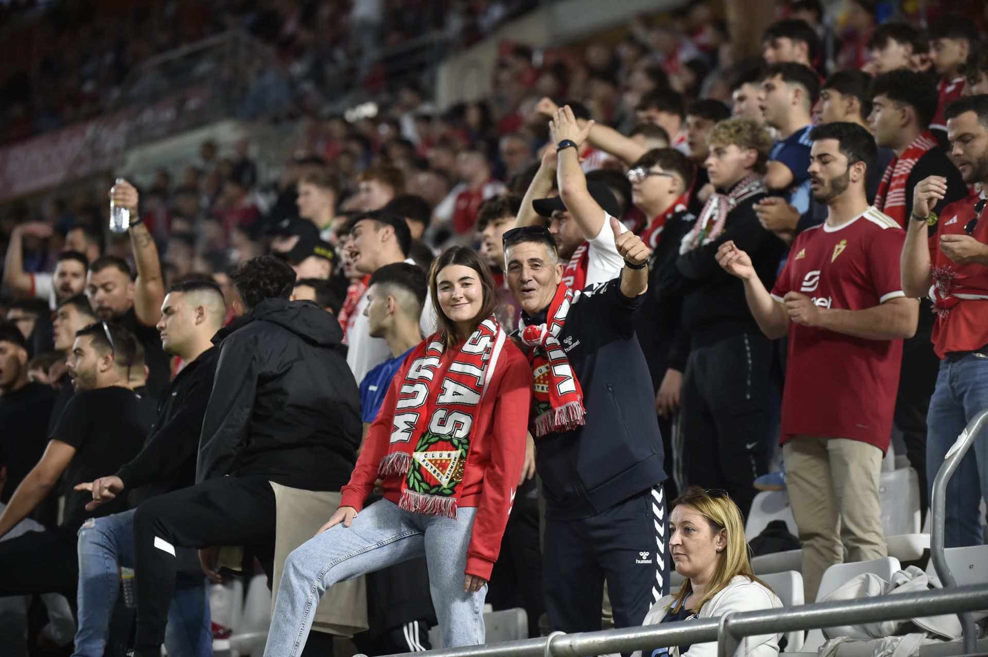 El empate del Real Murcia frente al Atlético Sanluqueño, en imágenes