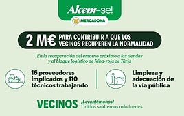 Mercadona destina más de 2 m€ a la recuperación del entorno afectado por la DANA