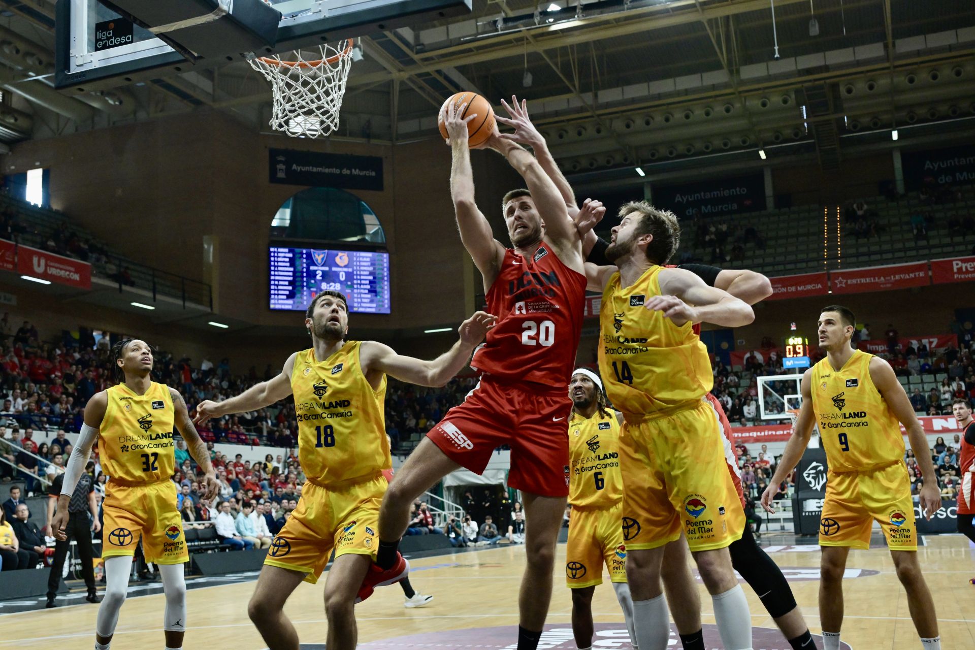 La derrota del UCAM Murcia frente al Gran Canaria, en imágenes