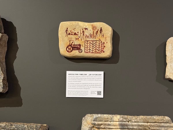 Pieza instalada en el Museo Arqueológico de Murcia.