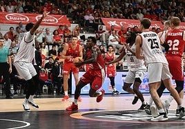 Partido de ida entre el UCAM y el Manisa.