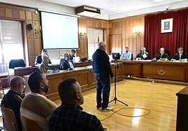 El empresario abaranero Valentín Sánchez, durante su declaración este semana.