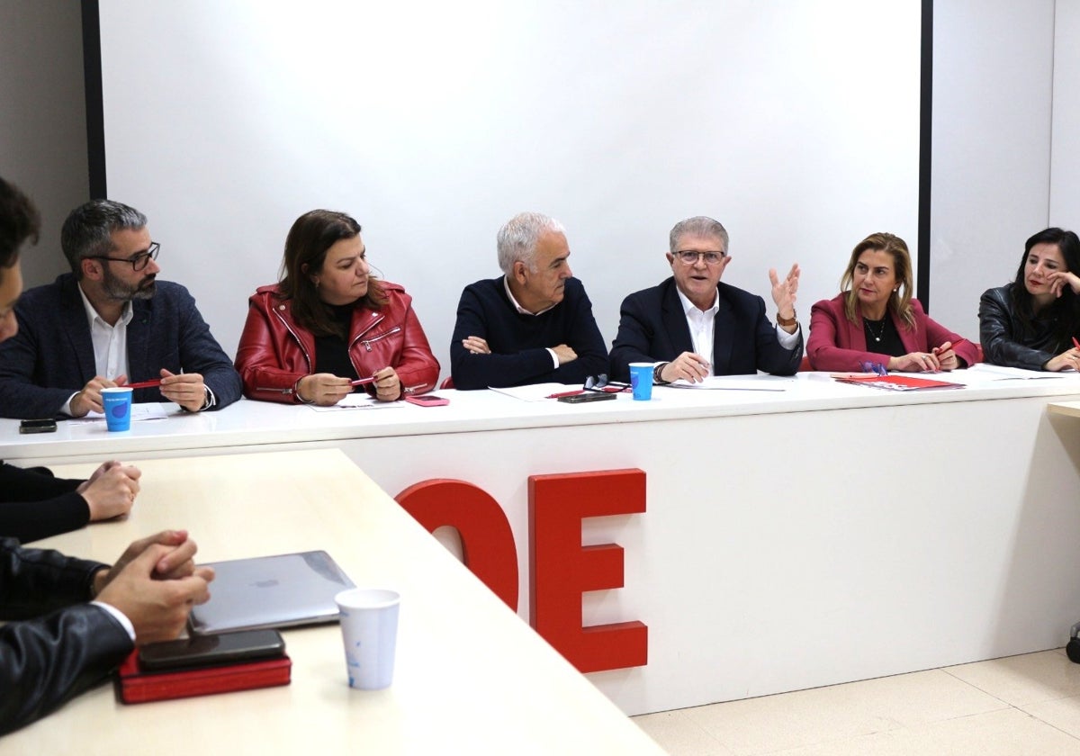 Reunión de la Ejecutiva regional del PSRM-PSOE celebrada en la jornada del miércoles