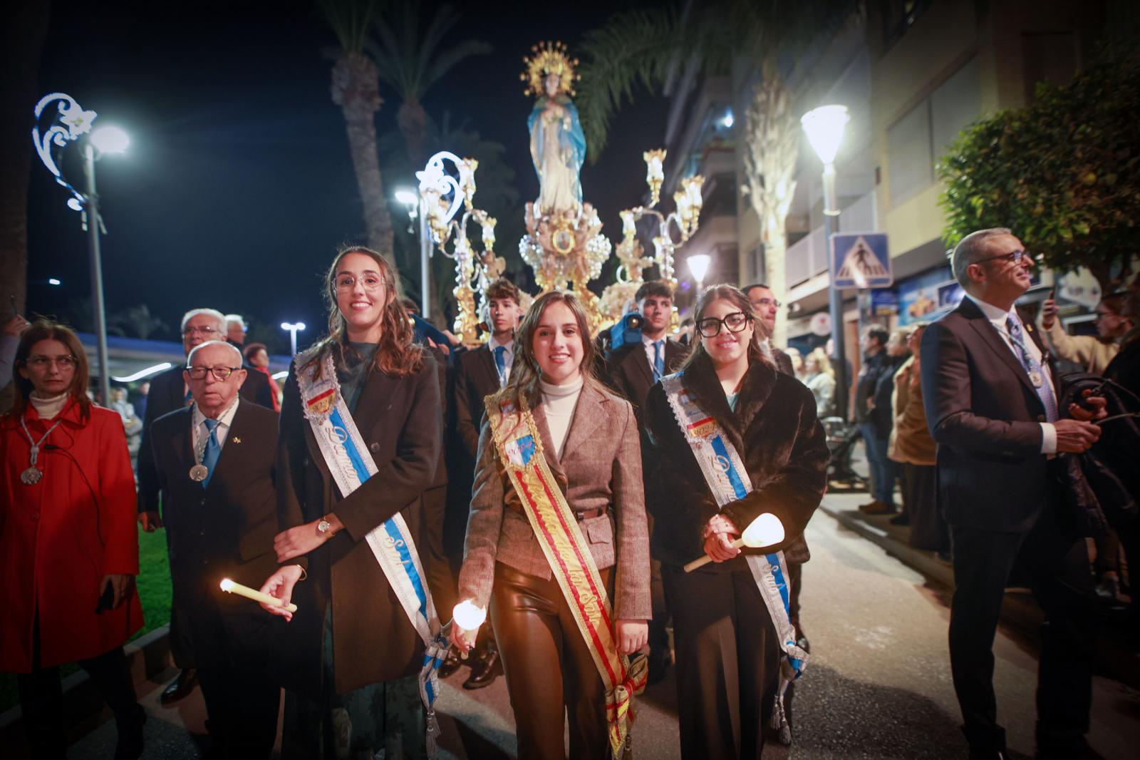 Las imágenes de la procesión de la Purísima en Torrevieja
