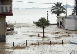 Imagen de archivo de una inundación en Los Alcázares en 2020.