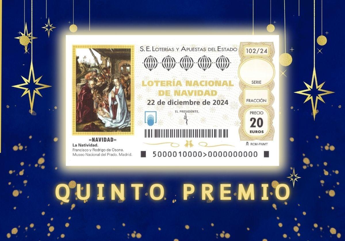 El último quinto premio de la Lotería de Navidad ya está fuera del bombo.