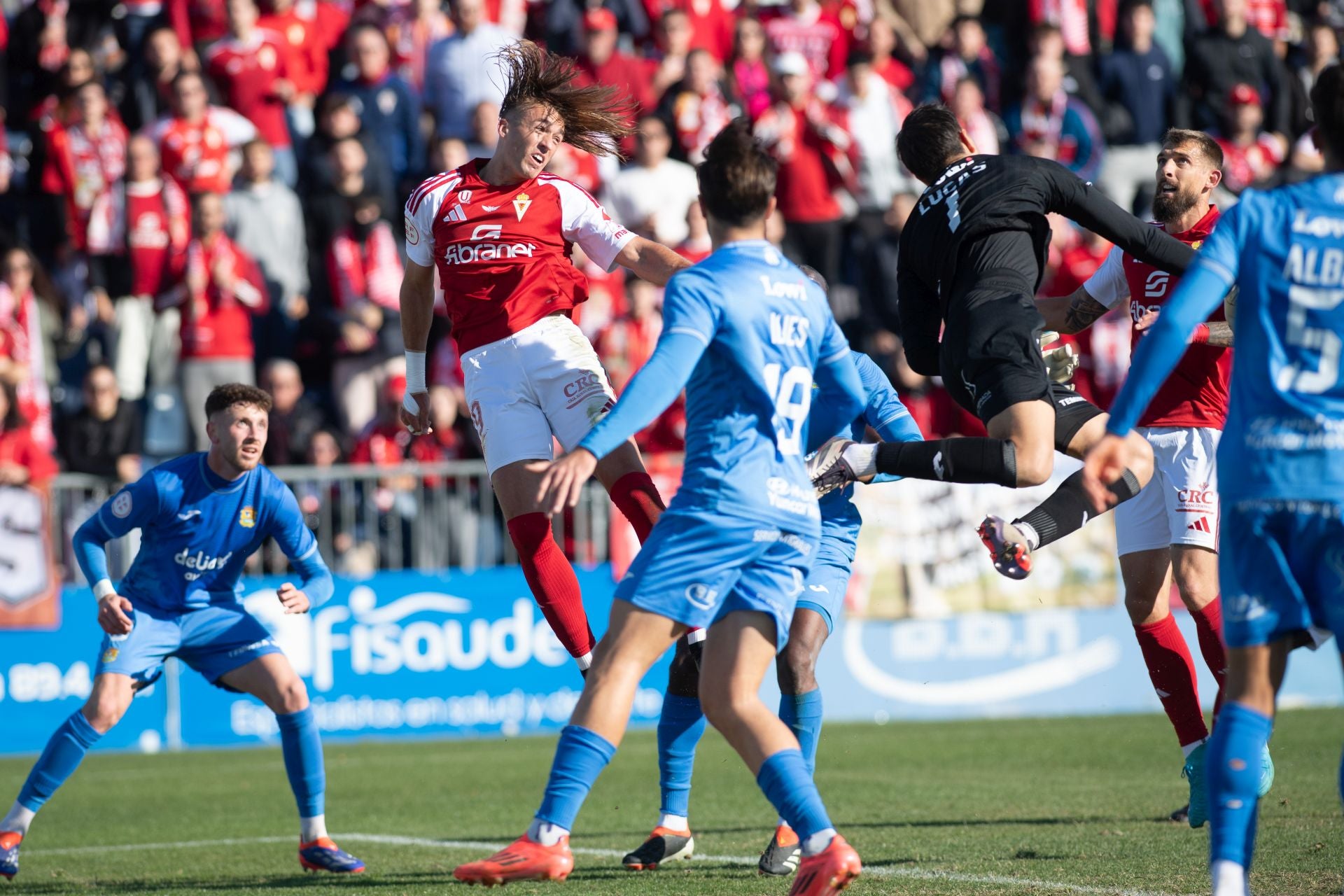 El empate del Real Murcia frente al Fuenlabrada, en imágenes