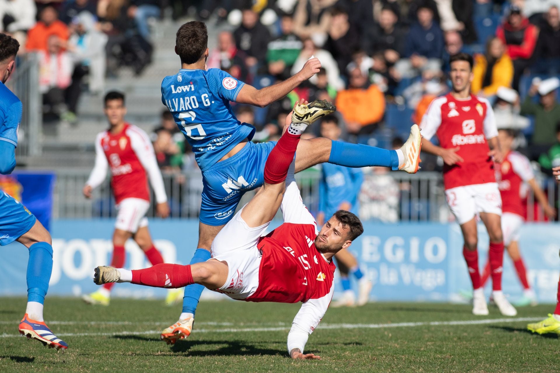 El empate del Real Murcia frente al Fuenlabrada, en imágenes