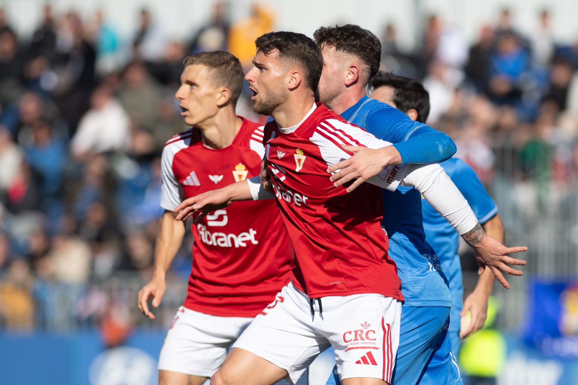 El empate del Real Murcia frente al Fuenlabrada, en imágenes