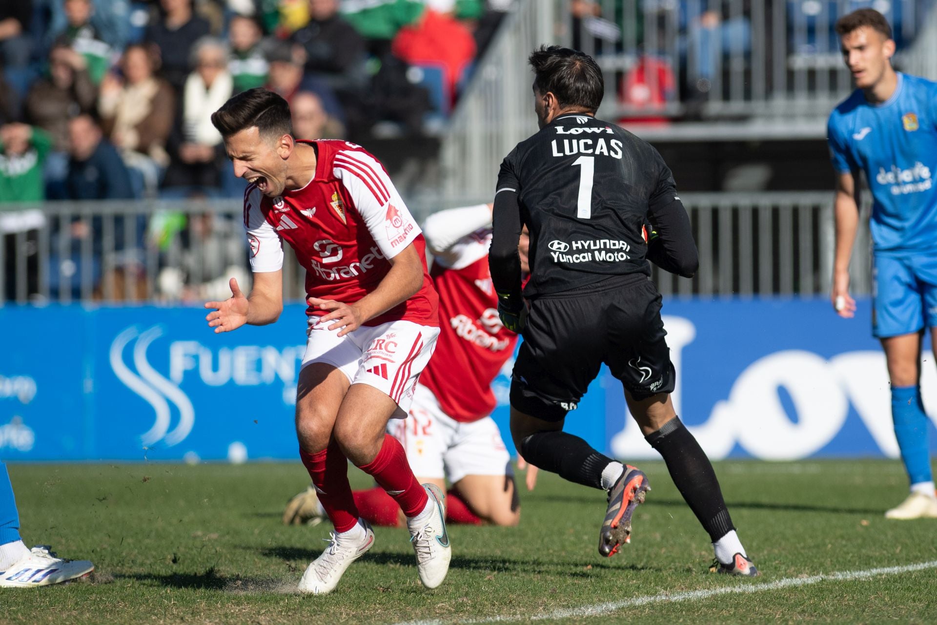 El empate del Real Murcia frente al Fuenlabrada, en imágenes
