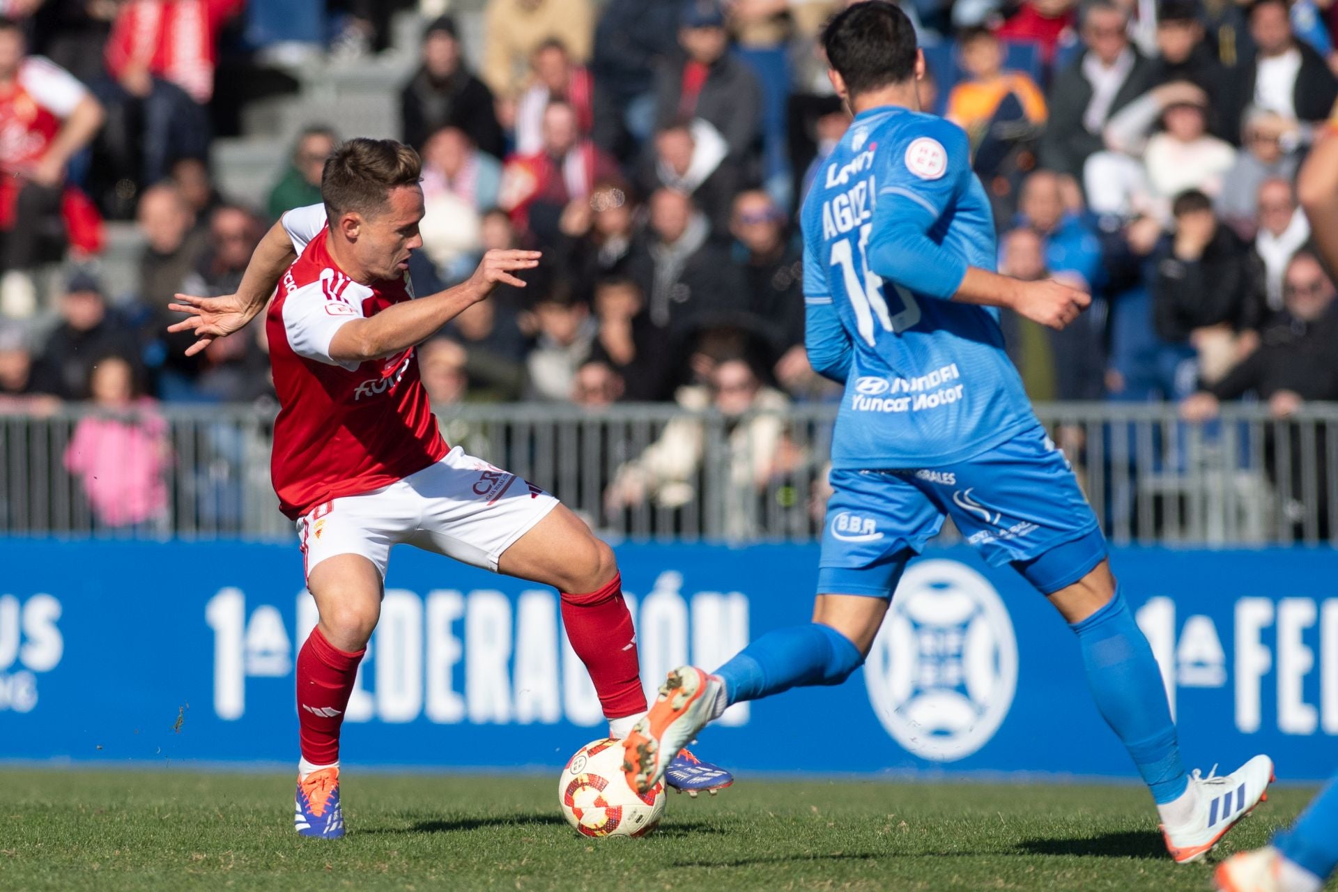 El empate del Real Murcia frente al Fuenlabrada, en imágenes