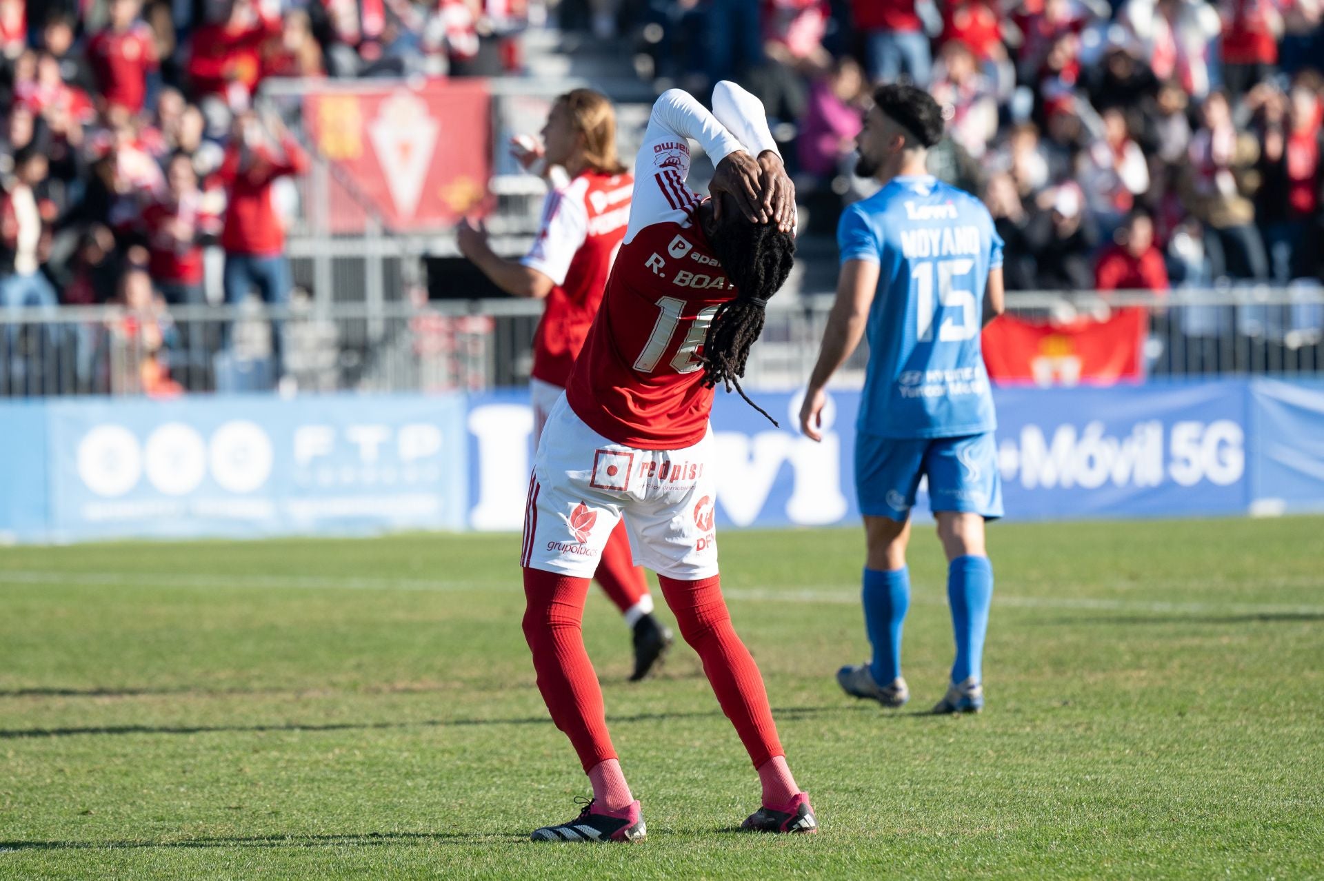 El empate del Real Murcia frente al Fuenlabrada, en imágenes