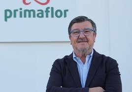 Cecilio Peregrín, en la sede de Primaflor.