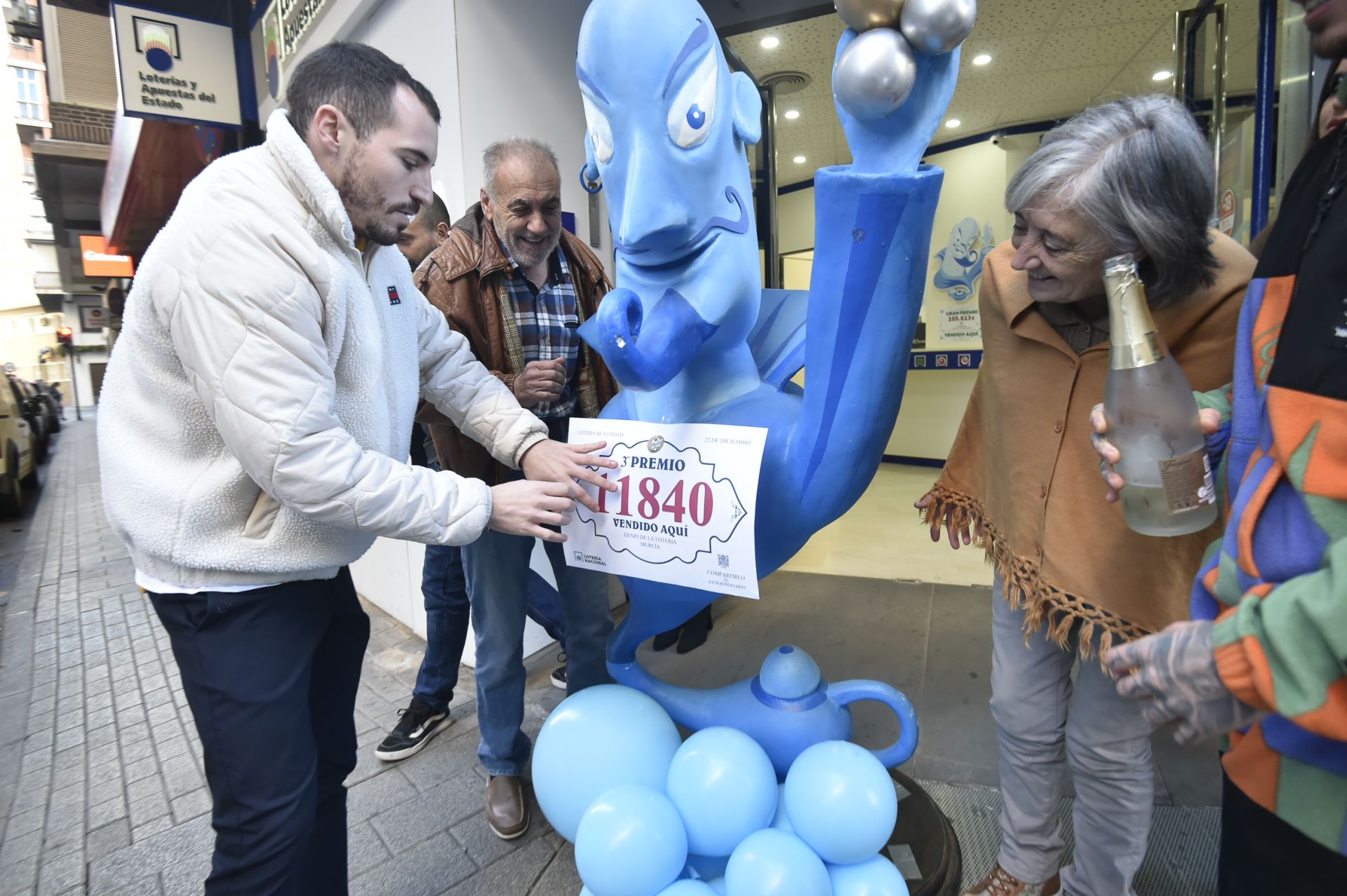 Celebraciones en la Región de Murcia por una esquiva Lotería de Navidad