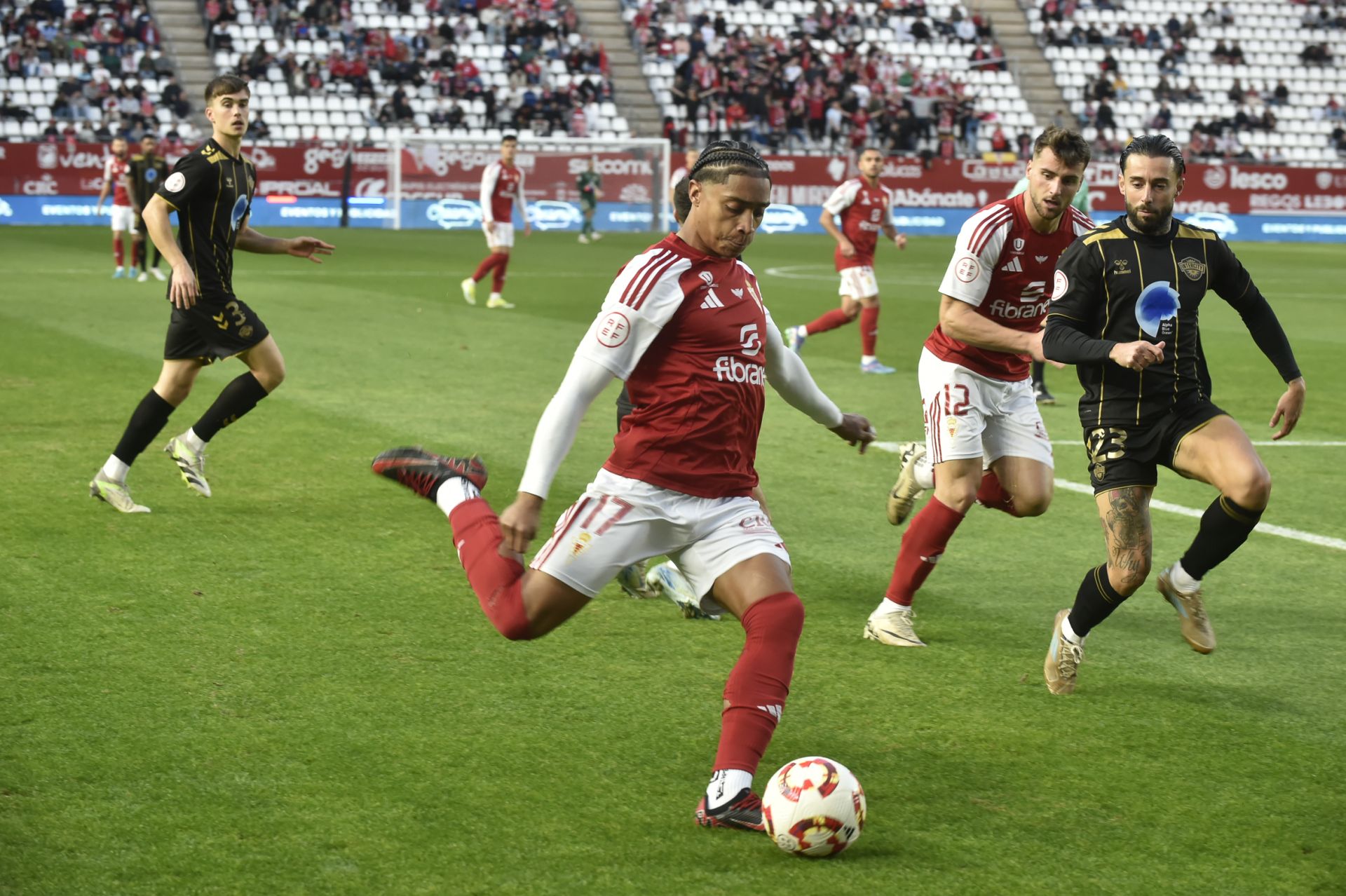 El empate del Real Murcia frente al Intercity, en imágenes