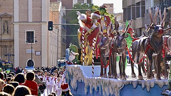 El desfile de Papá Noel en Murcia, en imágenes
