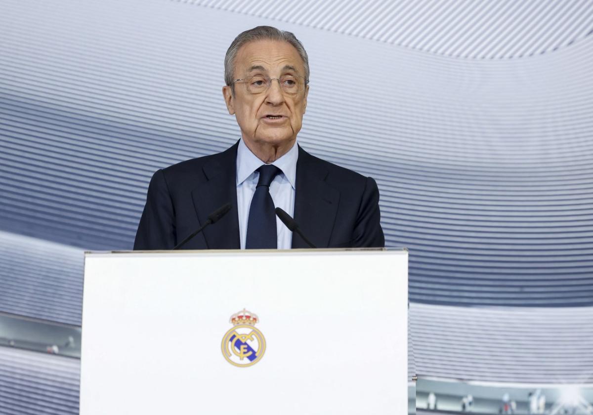 Florentino Pérez, el viernes pasado.