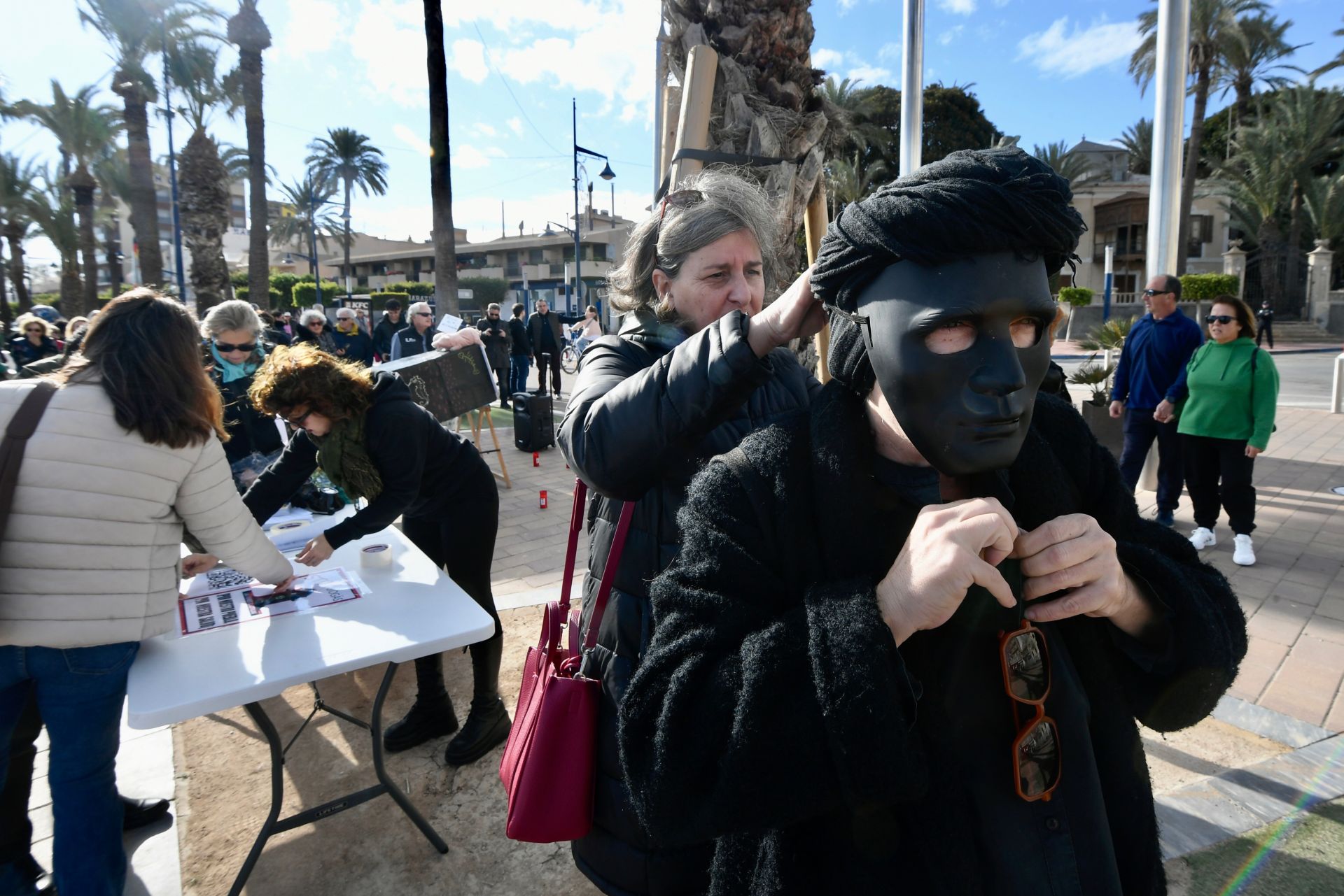 La marcha fúnebre contra la planta de biometano en San Javier, en imágenes