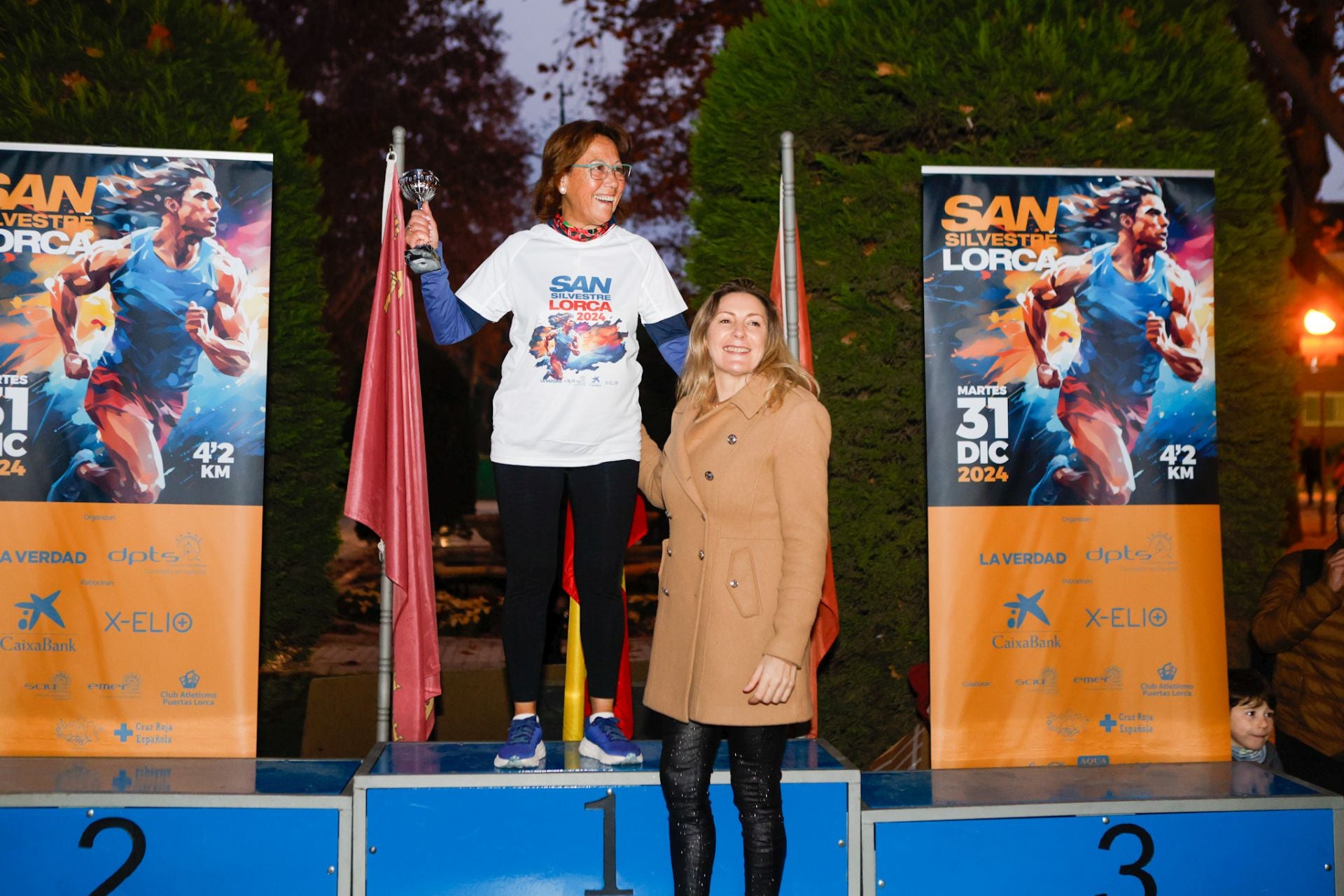 El podio de la San Silvestre de Lorca 2024, en imágenes
