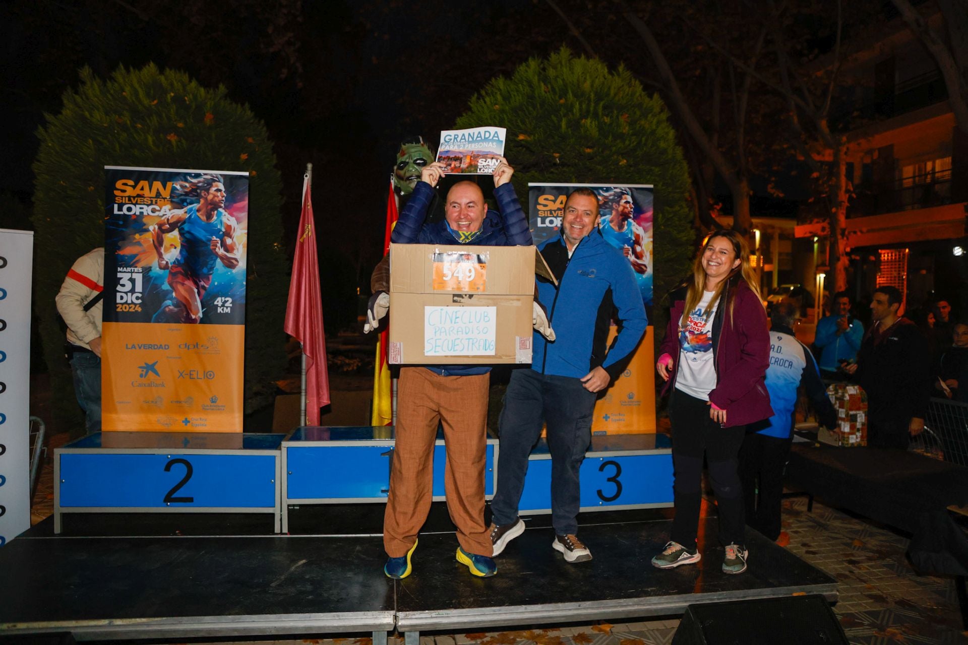 El podio de la San Silvestre de Lorca 2024, en imágenes